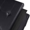 thumbnail image 5 of Topbuy Folding Storage Stool Padded Ottoman Faux Leather Foot Rest Seat Black, 5 of 5