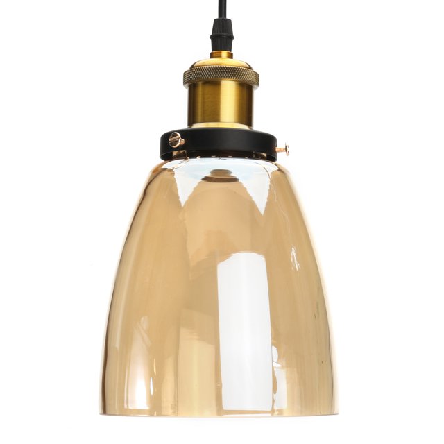 Modern Industrial Pendant Light Retro Loft Glass Lamp Shade Ceiling lights UK