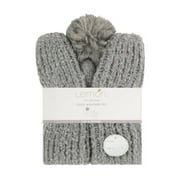 Lemon Women's Snow Storm Beanie and Mitten Set One Size Grey/Grey - CW-1045