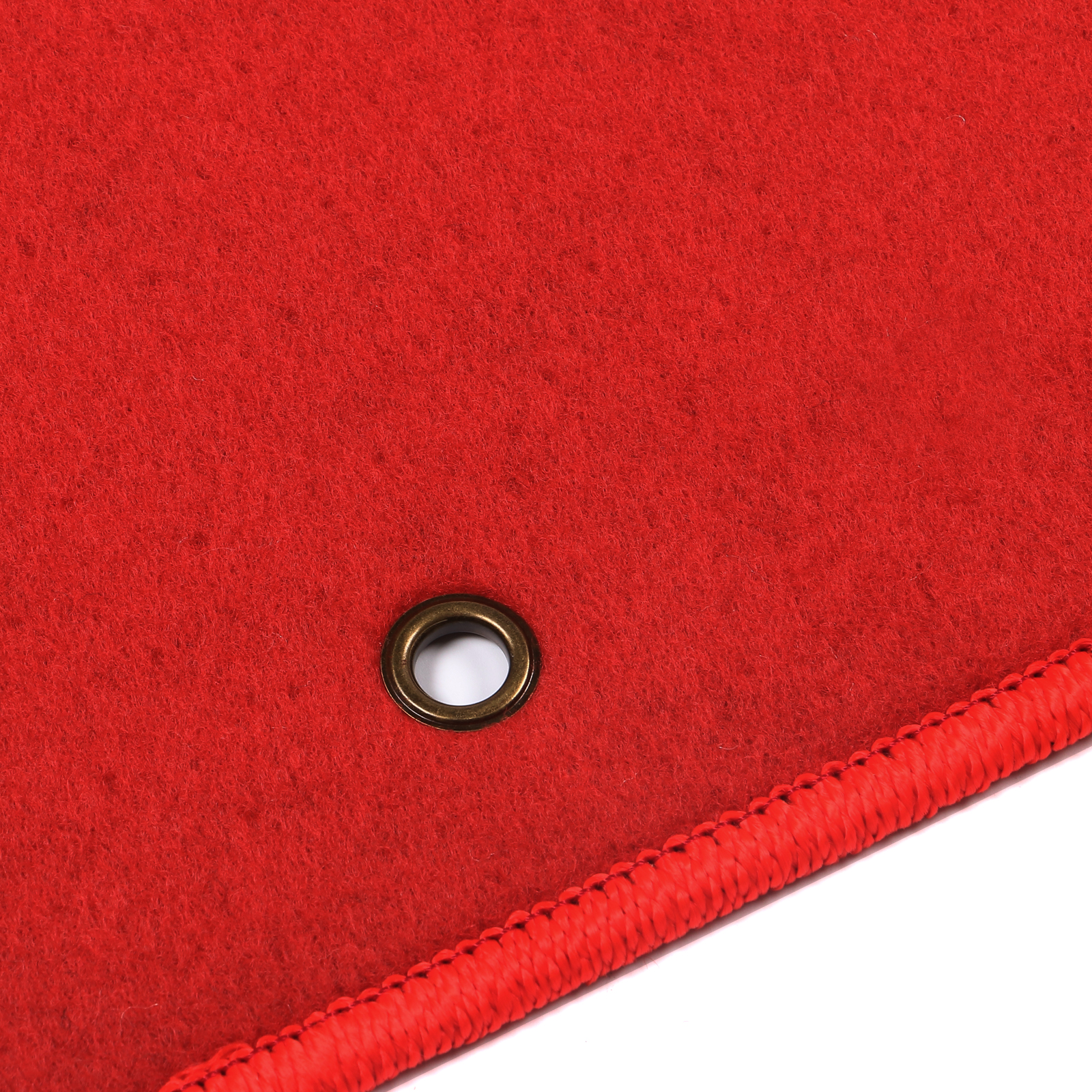 Red Nylon Carpet Floor Mat Set For 2001-2005 Honda Civic – 3 Pieces, Non-Slip Rubber Backing