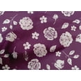 thumbnail image 4 of oneOone Cotton Poplin Wine Fabric Florals Craft Projects Decor Fabric Printed By The Yard 56 Inch Wide, 4 of 4
