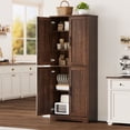 thumbnail image 2 of AKDSteel Armoire de Garde-Manger de Cuisine, Armoire de Rangement Blanche de 70 Po de Hauteur avec Portes et Tablettes Ajustables, 2 of 8