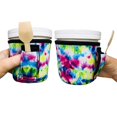 thumbnail image 1 of Lit Handlers Funda enfriadora de helado – Soporte de neopreno para pinta de helado con asa y bolsillo – Enfriador y contenedor resistente a desgarros – Lavable a máquina y cubierta de taza a prueba de, 1 of 5