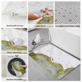 thumbnail image 6 of Green Gold Marble Bath Mat 3 Piece Bathroom Rug Set, Modern Abstract Marble Crack Texture Non Slip Bath Rug Contour Mat and Toilet Lid Cover, Absorbent Shower Mats Soft Bath Rugs and Mats Sets, 6 of 8