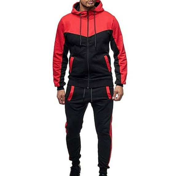 UKAP Mens Tracksuits Long Sleeve Jogging Suits Sweatsuit Sets Zipper Hoodies and Pants 2 Piece Outfit with Pockets