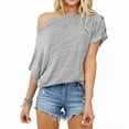thumbnail image 5 of Summer Tops for Women Tops Loose Fit Womens Bulk Womens Long Sleeve Compression Shirts Shirts Large Women Shirt T Multiple Pack Thin T Raglan Top Layering Shirt Long Sleeve Grey XL, 5 of 9