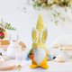 thumbnail image 5 of Orejas de anciano sin rostro Adorno de muñeca Rudolf | Peluche decorativo azul amarillo | Figura única de acento de zanahoria suave | Decoración divertida de estanterías de mesa | 14x13x7cm | 1, 5 of 5