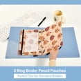 thumbnail image 3 of FORMRS 2 Pack Pencil Pouch for 3 Ring Binder with Clear Window Zipper Case, Colorful Halloween Pumpkin Pattern, 3 of 6