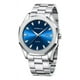 thumbnail image 2 of Reloj deportivo Crrju Calendar luminoso de acero inoxidable con fondo plateado/azul, 2 of 4