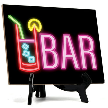 Signs ByLITA Caisse noire, cadre noir, enseigne de bureau (2 x 8 po Signs ByLITA Caisse noire, cadre noir, enseigne de bureau (2 x 8 po