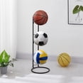 thumbnail image 3 of Estante de baloncesto, organizador de equipos deportivos de garaje, almacenamiento de pelotas, estantes de baloncesto rodantes para pelotas con ruedas, 3 of 5