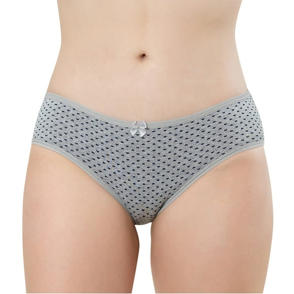 Paquete de Pantaletas Gota de Rocío Modelo Yeyis-104, Estilo clásico cobertura completa, Colores surtidos