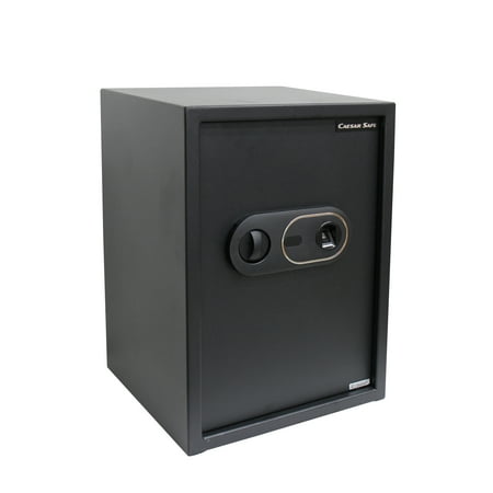 Caesar Safe ZD500-29 Solid Steel Biometric Personal Home Safe with Fast Access Fingerprint Recognition for Wall, Floor or Closet – Secures Jewelry, Gun, Pistol, Money &Valuables - 1.8 Cubic