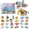 thumbnail image 2 of Christmas Advent Calendar Box DIY Building Blocks Toy Sea Animal Insects car Building Bricks Model for Kids Countdown Xmas Gift, 2 of 6
