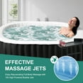 thumbnail image 5 of Slsy 1-2 Person Inflatable Hot Tub, Oval Blow Up Portable Hot Tub, Leak-Proof PVC Outdoor Spa with 100 Strong Air Jets, Heater Pump and Insulated Cover, 75'' X 47''X 25'', 5 of 9