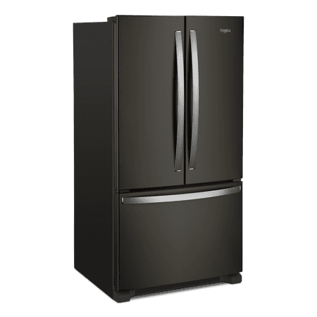 Whirlpool - 25.2 Cu. Ft. French Door Refrigerator with Internal Water Dispenser - Black Stainless Steel