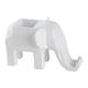 thumbnail image 2 of Figura de elefante geométrica, adorno de mesa, portalápices, artesanía coleccionable Blanco, 2 of 5