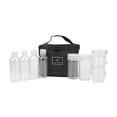 thumbnail image 1 of 9 tarros de especias shamjiam transparentes con bolsa de transporte, 1 of 8