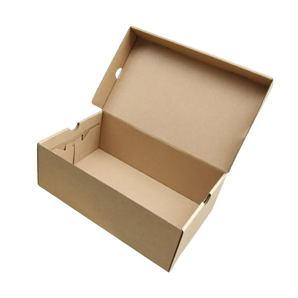 Kraft Paper Shoe Storage Box Space Saving Dustproof Shoes Case