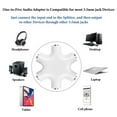 thumbnail image 3 of Geekria 3.5mm Headphone Splitter Adapter, 5-Way Multi Audio Divider, TRS 6-Port Music Sharer for PC, Laptop, Tablet, MP4, MP3, Headset, Earphones (Stereo Jacks), 3 of 6