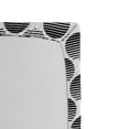 thumbnail image 2 of Ambesonne Geometric Fitted Sheet, Ripple Circles, Twin Size, Black White, 2 of 2