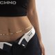 thumbnail image 5 of Lentejuelas doradas, cadena para la cintura del vientre, conjunto de bikini sexy, arnés, cuentas, cadena para el cuerpo, joyería bohemia para mujeres y niñas, 2 piezas., 5 of 5