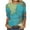 Blue, variant on Fesfesfes Workout Shirts for Women Loose Fit Womens Fashion 3/4 Sleeve Retro Round Neck Easter Printed Loose Tops Blouse Lace Short Sleeve Tops for Women XS(US:2)