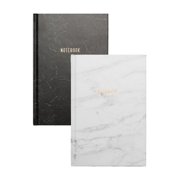 Think Ink Hardcover White Marble Journal - 5.75" x 8.5", 240 Pages, 5.75in X 8.5in, 240 pages