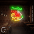 thumbnail image 3 of C-CRAFT Italian Food Led Neon Sign 27 inches for Italian Restaurant Wall Art Decoration, Opening Gift, 3 of 4