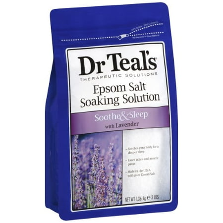 Dr. Teal's Soothe & Sleep Epsom Salt Soaking Solution with Lavender, 3 lb.