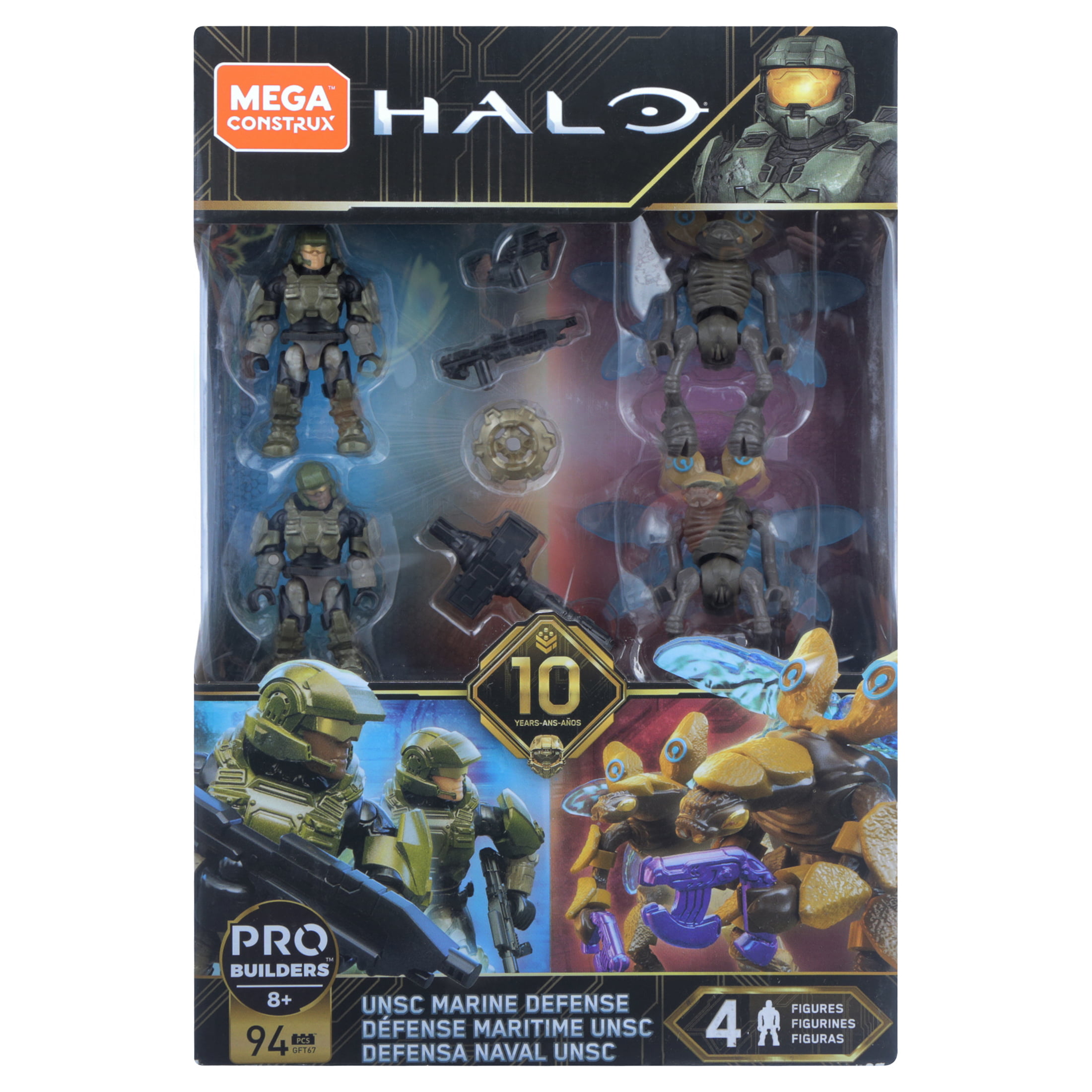 Drone Figure From Mega Construx Halo Heroes UNSC Marine Defense GFT67 