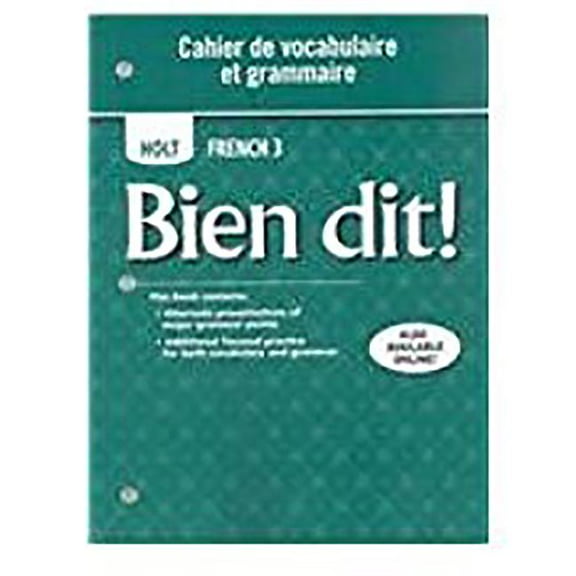 Bien Dit!: Bien Dit! : Cahier de Vocabulaire Et Grammaire Level 3 (Paperback)