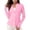 Pink, variant on Women's Lightweight Athletic Full Zip Sun Jacket Long Sleeve Summer Hiking Outdoor