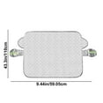 thumbnail image 3 of StSilkitty Magnetic Car Windshield Cover for All Seasons Protects Sedan from Snow,Tree Sap,Sun Damage and Frost with Night Visibility Strip and Mirror Coverage, 3 of 6