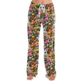 thumbnail image 5 of Easter Pajama Bottoms Women Drawstring Bunny Egg Print Loungewear Elastic Waist Casual Fit Lounge Pants Wide Leg Trendy Comfy with Pockets Pants, #276 Green M, 5 of 5