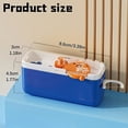 thumbnail image 2 of Automatic Pop-up Portable Floss Dispenser with 10PC Dental Floss, 2026 New Travel Floss Picks with Storage Case, Refillable Tooth Pick Holder, Blue, 2 of 4