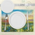 thumbnail image 3 of Ambesonne Art Place Mats Set of 4, Dandelion Blooms in Meadow, Standard Size, Multicolor, 3 of 6