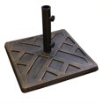 thumbnail image 1 of Square Polyresin Metal Umbrella Base in Antique Bronze, 1 of 7
