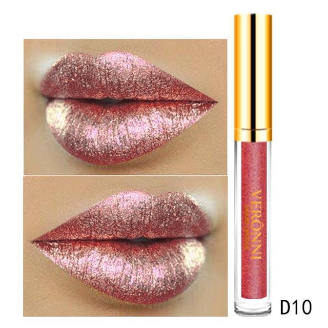 FcBaudy Rouge à Lèvres pour Femmes, Encre à Lèvres, Brillant à Lèvres 10 Couleurs Rouge à Lèvres Pailleté pour Femmes Flip Pull Brillant à Lèvres Mat Perle 6 ml Rouge à Lèvres