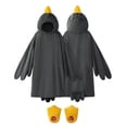 thumbnail image 2 of Duck Pajamas, Duck Onesie, Duck Blanket, Blanket Hoodie, Funny Onesies for Adults, Wearable Goose Blanket Hoodie Onesie Oversized Flannel Cozy Hooded with Sleeves Shoes Sleeping Pajamas for Adult, 2 of 10