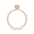 thumbnail image 2 of ANGARA Natural 0.76 Ct. Diamond Solitaire Engagement Ring in 14K Rose Gold for Women (Ring Size: 3), 2 of 10