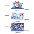 thumbnail image 3 of Bewildely Cartel de de Navidad, decoración de de muñeco de nieve de madera, letras en inglés de Navidad, estatuilla de alegría, Type3 NO3, 3 of 6