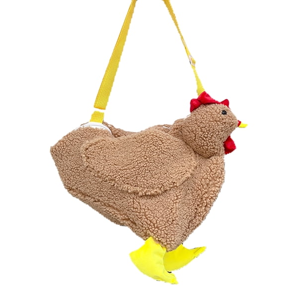 Monedero cruzado con forma de gallina, bolso de pollo, monedero de pollo para niñas MFZFUKR CPB-US-XD2240-2