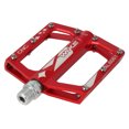 thumbnail image 3 of Tignapoo Pédales de Vélo Rouges Premium PD-02: Alliage d'Aluminium Léger, Antidérapant, Double Roulements pour une Utilisation Fluide, Installation Facile, Compatible avec la Plupart des Vélos, 3 of 7