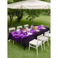 thumbnail image 4 of Outdoor Tablecloth with Umbrella Hole for Patio/Picnic/Party/Camping, Purple Video Game Waterproof Table Cloth Rectangle Table Cover Washable, Cartoon Funny Neon Graffiti Brick (60"x 84"), 4 of 9