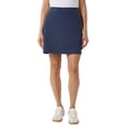 thumbnail image 2 of 32 Degrees Womens Skort with Inner Shorts, 2 Front Pockets, High Waist Athletic Tennis & Golf Skirt (Blue, X-Small), 2 of 3