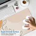thumbnail image 4 of Long Mouse Pads for Desk,Orange Boho Plant Pattern Desk Mats on Top Of Desks, Desk Mouse Pad Extra Large with 3mm Non-Slip Base and Stitched Edge for Gaming,Office,Work,Home 31.5"x15.7", 4 of 6