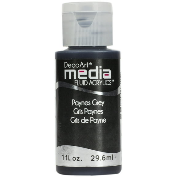 DecoArt Media Fluid Acrylic Paint, 1 oz., Payne's Gray (Series 1)