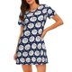 thumbnail image 1 of Fotbe Cute Sheep With Star Bata de Dormir para Mujer con Estampado, Camisón de Algodón de Manga Corta, Ropa de Dormir Casual, 1 of 6