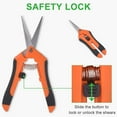 thumbnail image 2 of GROWNEER 3 Packs Pruning Shears Gardening Hand Pruning Snips with Straight Stainless Steel Precision Blades, 2 of 7